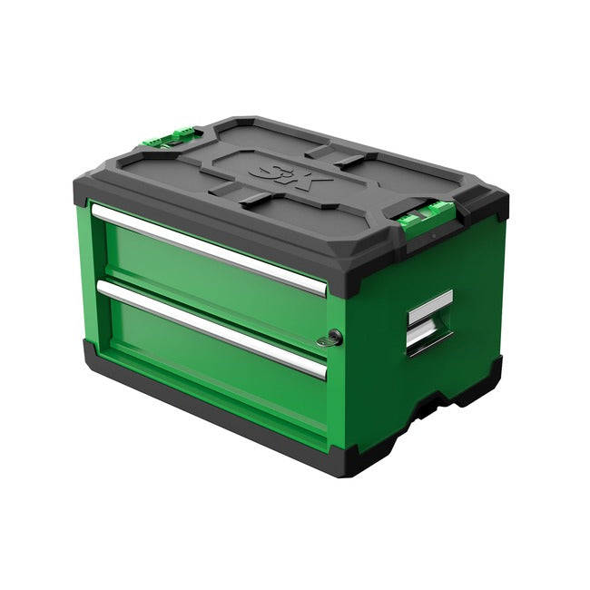SK Tools - Modular Stackable Storage Tool Box, 2-Drawer Steel Box