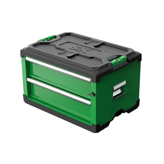 SK Tools - Modular Stackable Storage Tool Box, 2-Drawer Steel Box