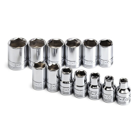 SK Tools - 13 Piece 3/8 in.- Drive 6 Point Standard Metric Socket Set