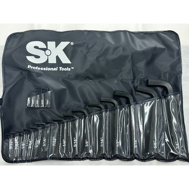 SK Tools - 20 piece SAE Hex Key Set in a Roll