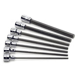 SK Tools - 7 Piece, 3/8 in.- Drive, Fractional, Long Hex Bit Socket Set
