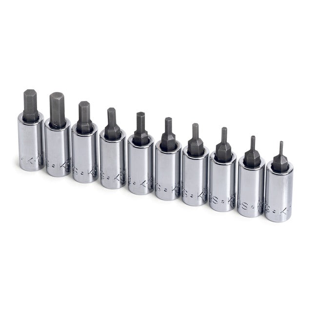 SK Tools - 10 Piece 1/4 in.- Drive Fractional Hex Bit Socket Set