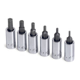 SK Tools - 6 Piece 1/4 in.- Drive Metric Hex Bit Socket Set