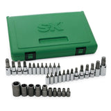 SK Tools - 35 Piece 1/4 in.-, 3/8 in.- and 1/2 in.- Drive Torx Bit Socket Set