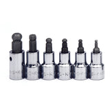 SK Tools - 6 Piece 3/8 in.- Drive Fractional Ball Hex Bit Socket Set