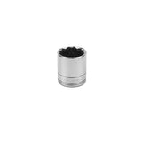 SK Tools - 21 mm 3/8 in.- Drive 12 Point Metric Standard Chrome Socket