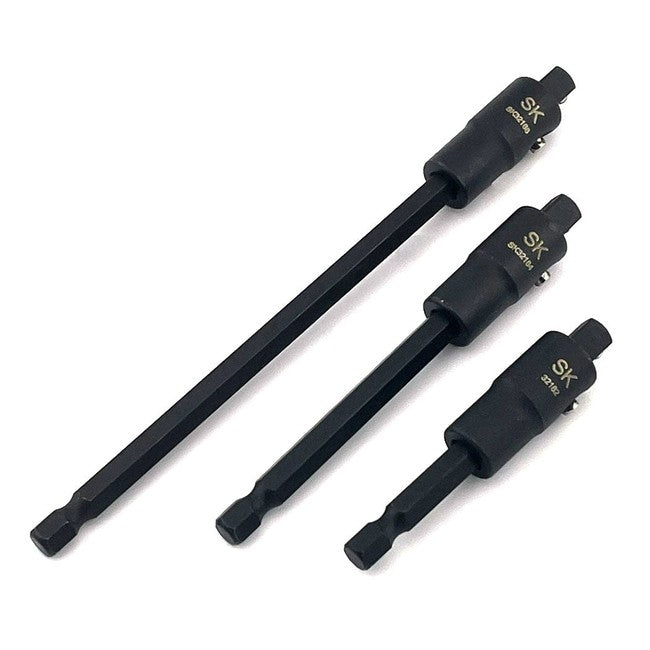 SK Tools - 3 Piece 1/4 in.- Drive Power Drive Locking Extension Set