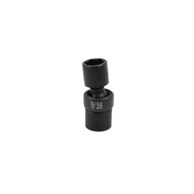 SK Tools - 9/16 in.- 3/8 in.- Drive 6 Point Swivel Fractional Impact Socket