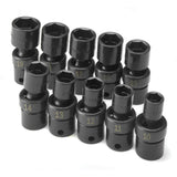 SK Tools - 10 Piece 3/8 in.- Drive Metric Swivel Impact Socket Set