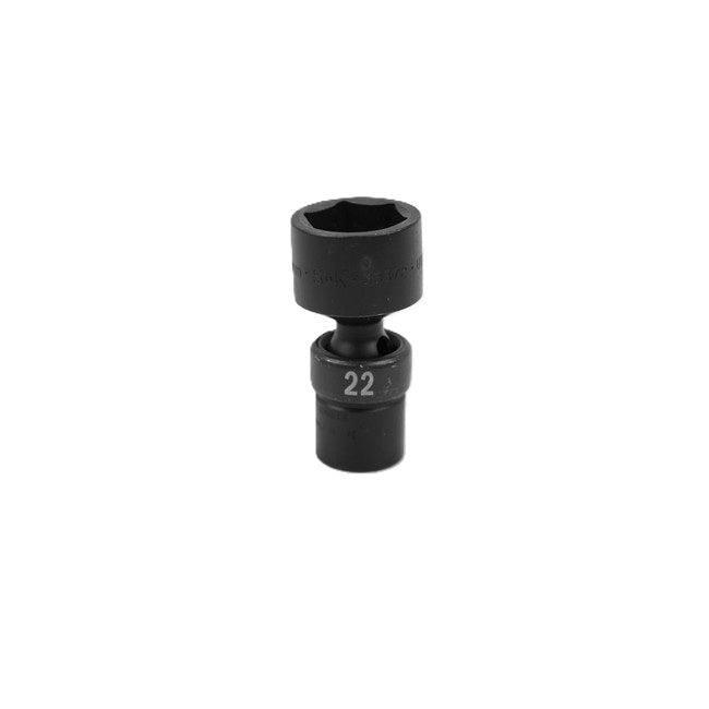 SK Tools - 22 mm 3/8 in.- Drive 6 Point Swivel Metric Impact Socket