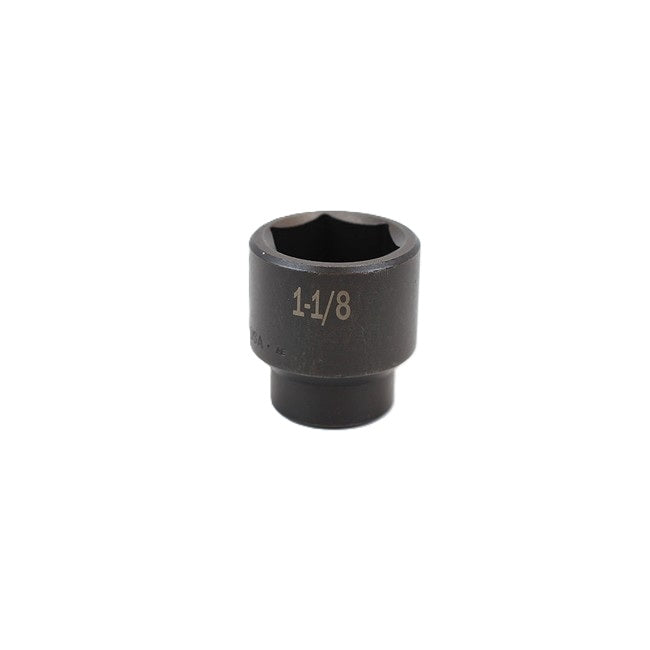SK Tools - 1-1/8 in.- 1/2 in.- Drive 6 Point Standard Fractional Impact Socket