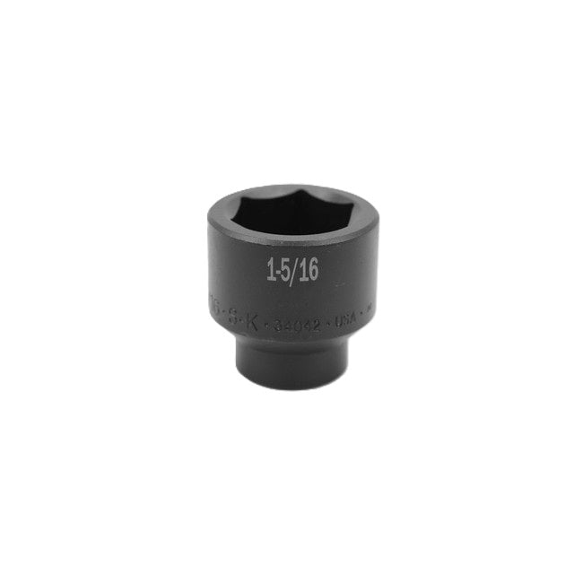 SK Tools - 1-5/16 in.- 1/2 in.- Drive 6 Point Standard Fractional Impact Socket
