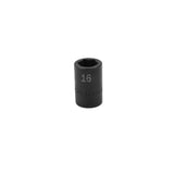 SK Tools - 16 mm 1/2 in.- Drive 6 Point Standard Metric Impact Socket