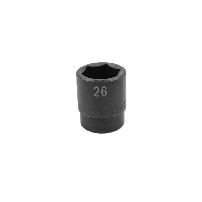 SK Tools - 26 mm 1/2 in.- Drive 6 Point Standard Metric Impact Socket