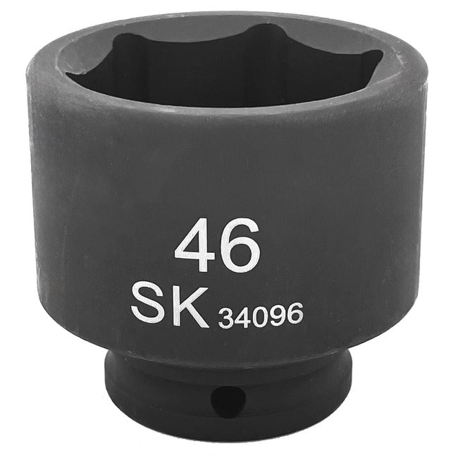 SK Tools - 46 mm 1/2 in.- Drive 6 Point Standard Metric Impact Socket