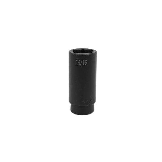 SK Tools - 1-1/16 in.- 1/2 in.- Drive 6 Point Deep Fractional Impact Socket