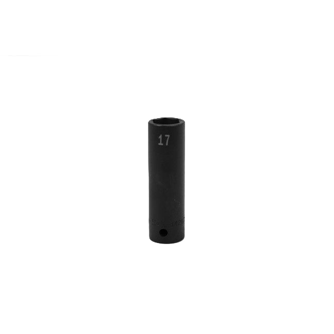 SK Tools - 17 mm 1/2 in.- Drive 6 Point Deep Metric Impact Socket