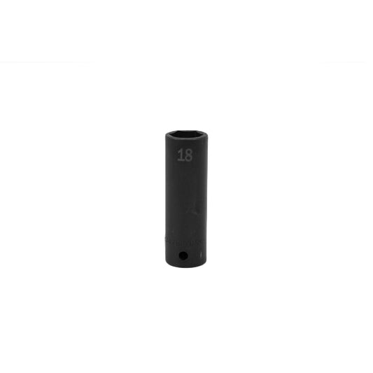 SK Tools - 18 mm 1/2 in.- Drive 6 Point Deep Metric Impact Socket