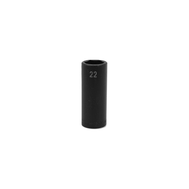 SK Tools - 22 mm 1/2 in.- Drive 6 Point Deep Metric Impact Socket