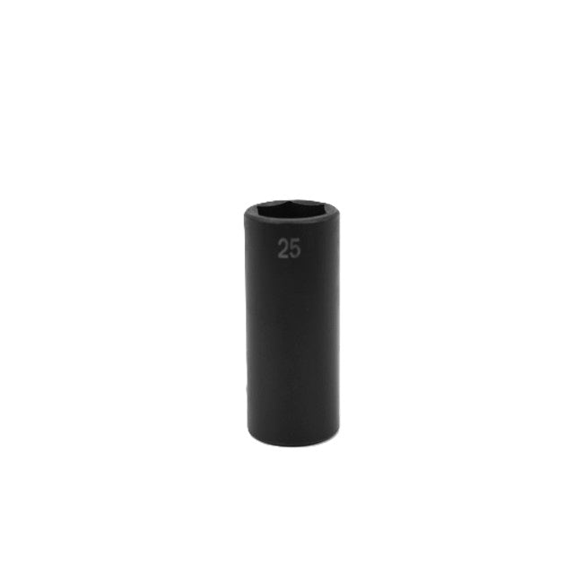SK Tools - 25 mm 1/2 in.- Drive 6 Point Deep Metric Impact Socket