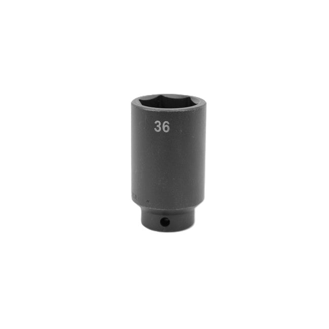 SK Tools - 36 mm 1/2 in.- Drive 6 Point Deep Metric Impact Socket