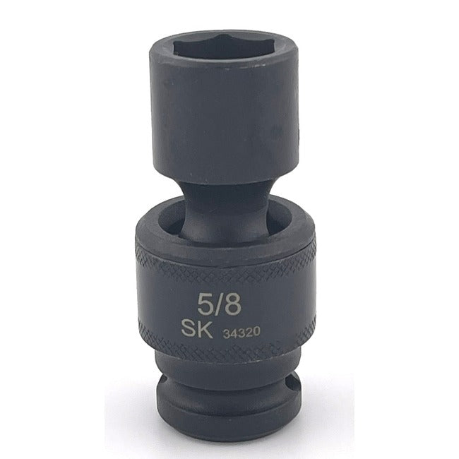 SK Tools - 5/8 in.- 1/2 in.- Drive 6 Point Swivel Fractional Impact Socket