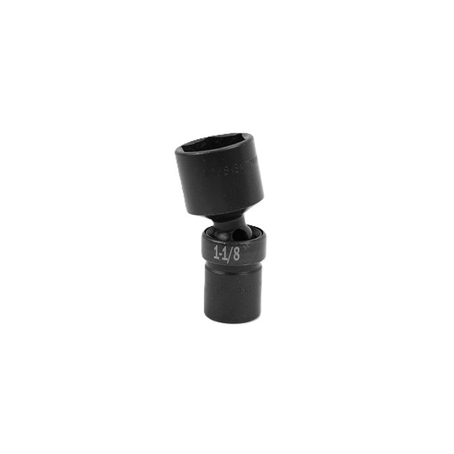 SK Tools - 1-1/8 in.- 1/2 in.- Drive 6 Point Swivel Fractional Impact Socket