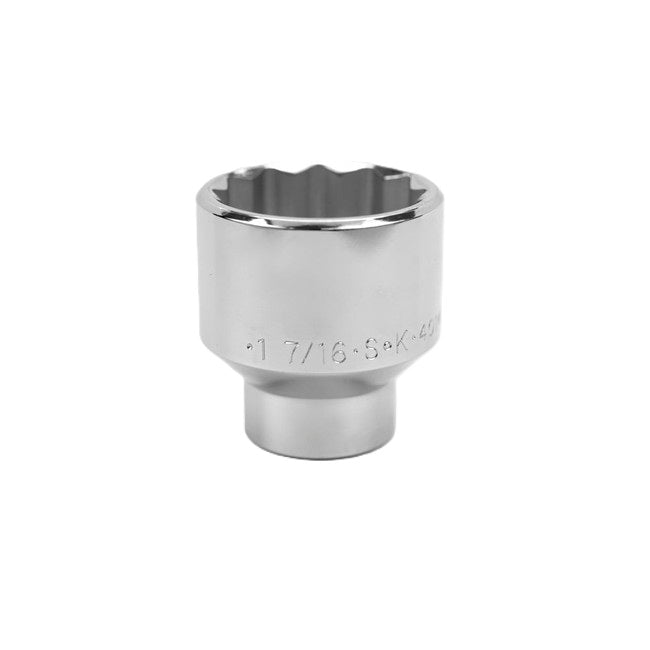 SK Tools - 1-7/16 in.- 1/2 in.- Drive 12 Point Fractional Standard Chrome Socket
