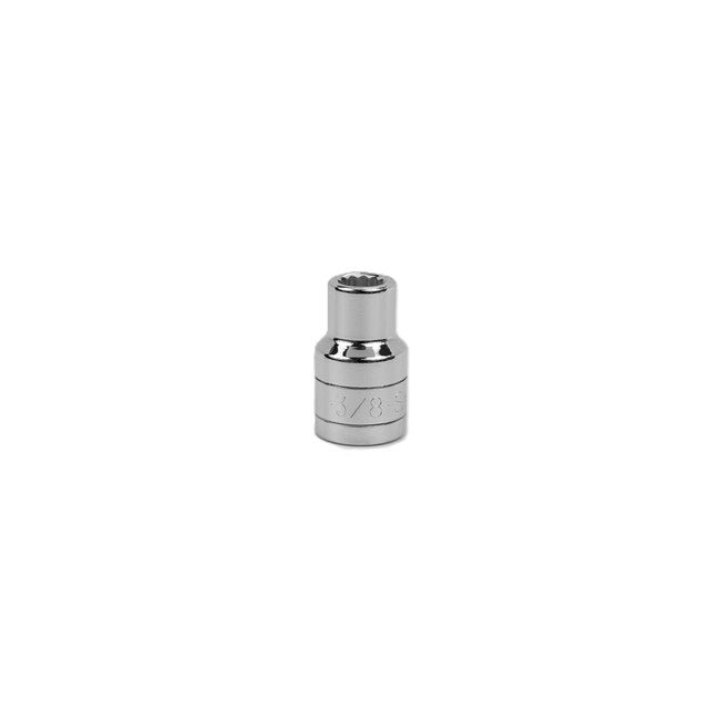 SK Tools - 3/8 in.- 1/2 in.- Drive 12 Point Fractional Standard Chrome Socket