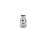 SK Tools - 11 mm 1/2 in.- Drive 12 Point Metric Standard Chrome Socket