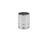 SK Tools - 28 mm 1/2 in.- Drive 12 Point Metric Standard Chrome Socket