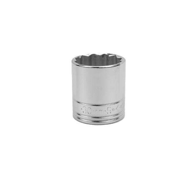 SK Tools - 30 mm 1/2 in.- Drive 12 Point Metric Standard Chrome Socket