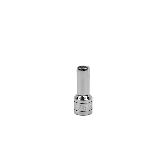 SK Tools - 5/16 in.- 3/8 in.- Drive 6 Point Fractional Deep Chrome Socket