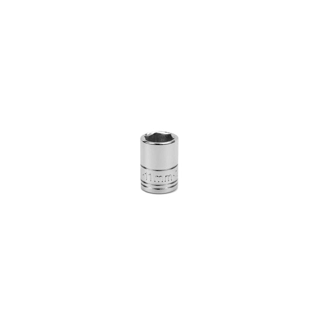 SK Tools - 11 mm 1/4 in.- Drive 6 Point Metric Standard Chrome Socket