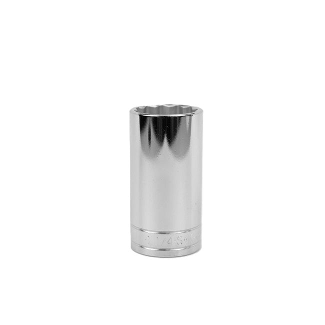 SK Tools - 1-1/4 in.- 1/2 in.- Drive 12 Point Fractional Deep Chrome Socket