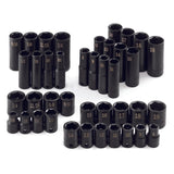 SK Tools - 40 Piece 3/8 in.- Drive 6 Pt SAE/Metric Standard Impact Socket Set