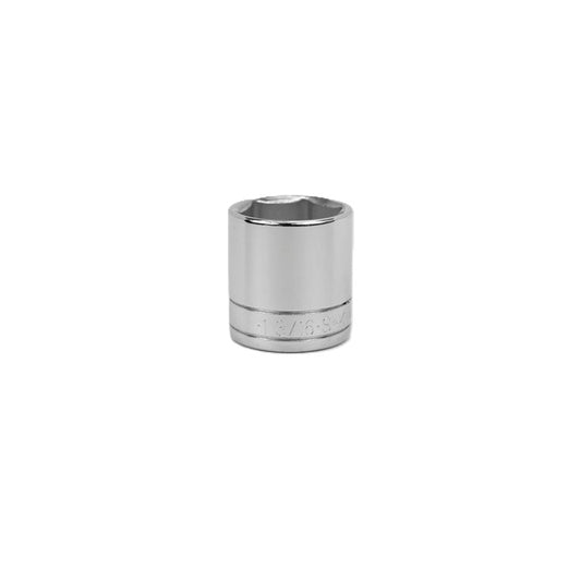 SK Tools - 1-3/16 in.- 1/2 in.- Drive 6 Point Fractional Standard Chrome Socket