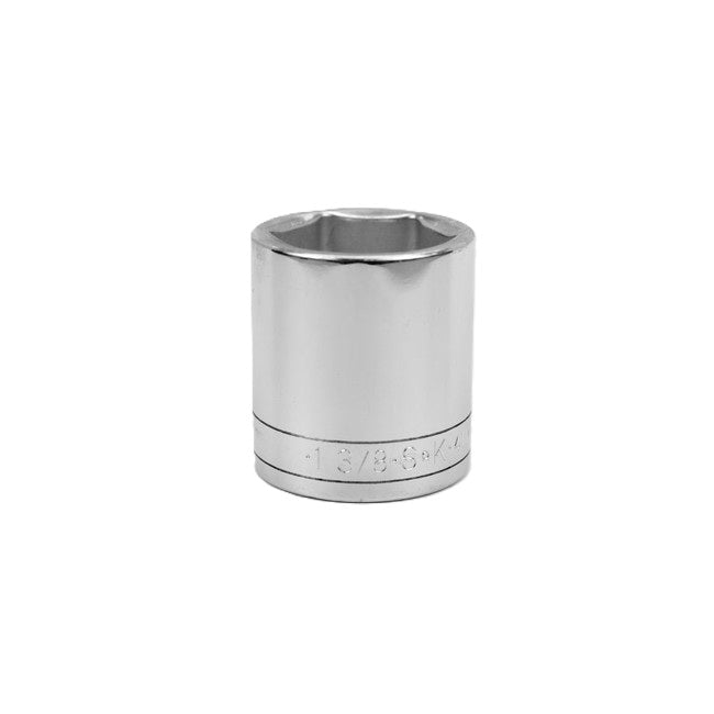 SK Tools - 1-3/8 in.- 1/2 in.- Drive 6 Point Fractional Standard Chrome Socket
