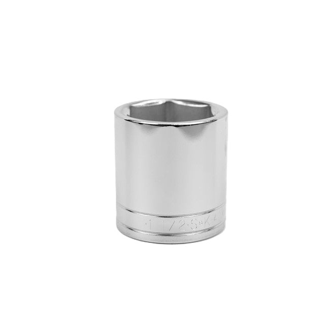 SK Tools - 1-1/2 in.- 1/2 in.- Drive 6 Point Fractional Standard Chrome Socket