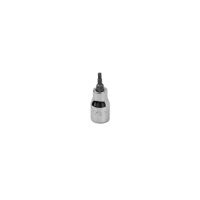 SK Tools - 1/8 in.-  3/8 in.- Drive Hex Chrome Bit Socket