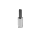 SK Tools - 7/16 in.- 1/2 in.- Drive Hex Chrome Bit Socket