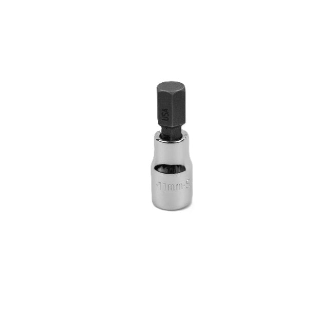 SK Tools - 11 mm 3/8 in.- Drive Hex Chrome Bit Socket