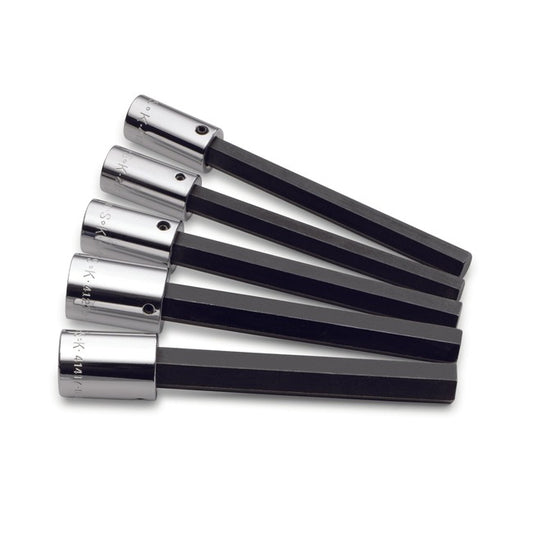 SK Tools - 5 Piece 1/2 in.- Drive Metric Long Hex Bit Socket Set