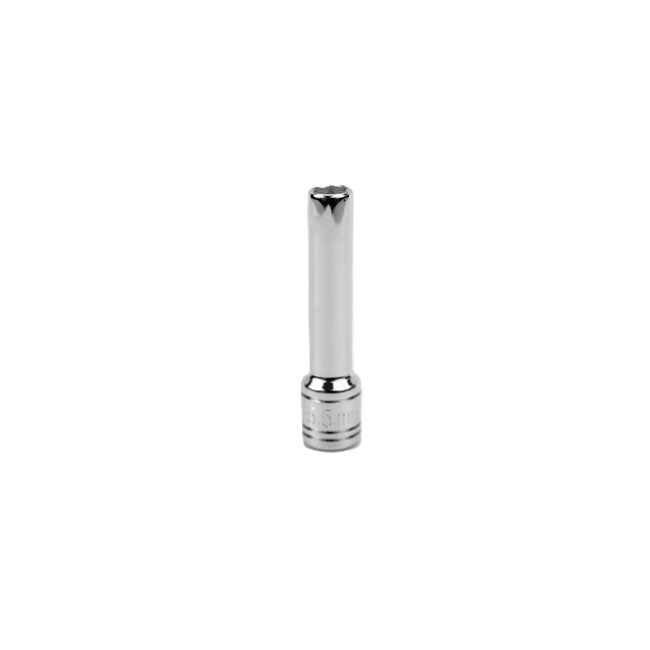SK Tools - 5.5 mm 1/4 in.- Drive 6 Point Metric Deep Chrome Socket