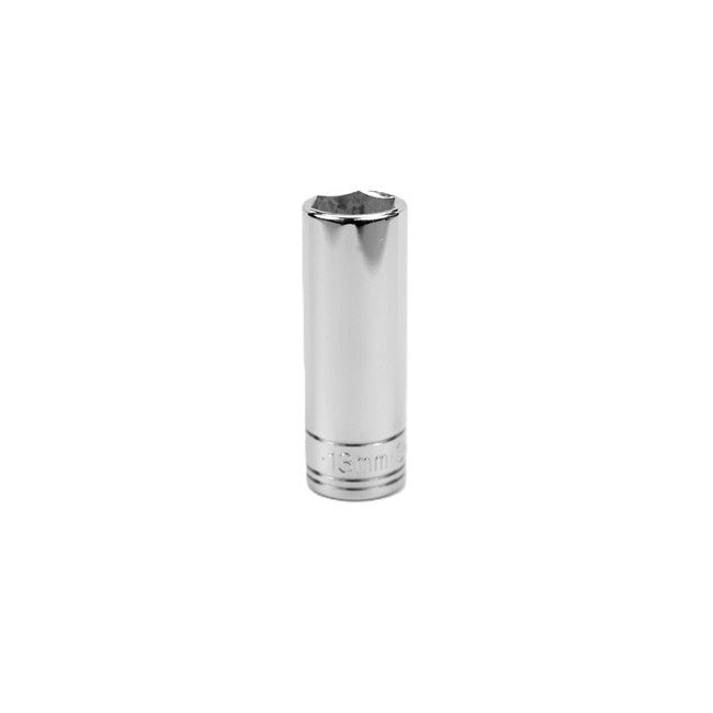 SK Tools - 13 mm 1/4 in.- Drive 6 Point Metric Deep Chrome Socket