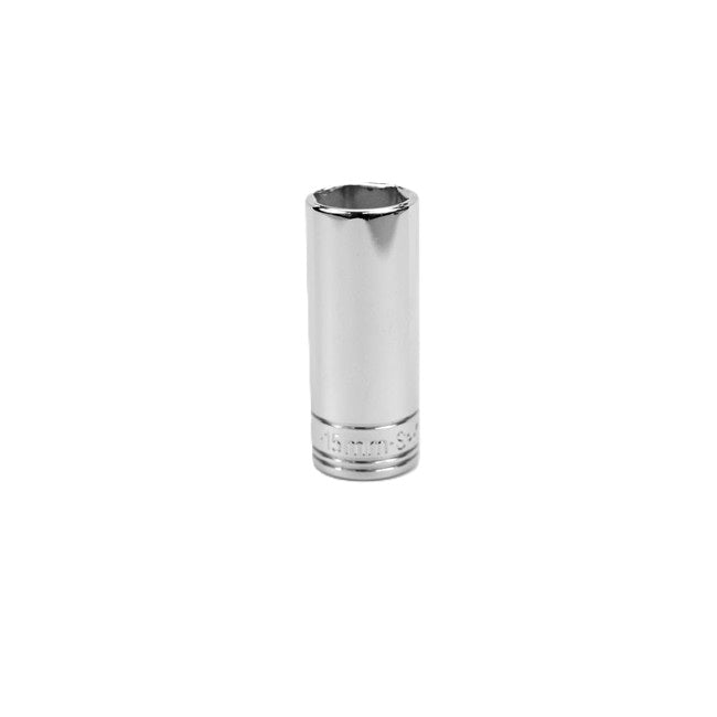 SK Tools - 15 mm 1/4 in.- Drive 6 Point Metric Deep Chrome Socket