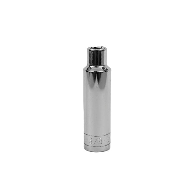 SK Tools - 3/8 in.- 1/2 in.- Drive 6 Point Fractional Deep Chrome Socket