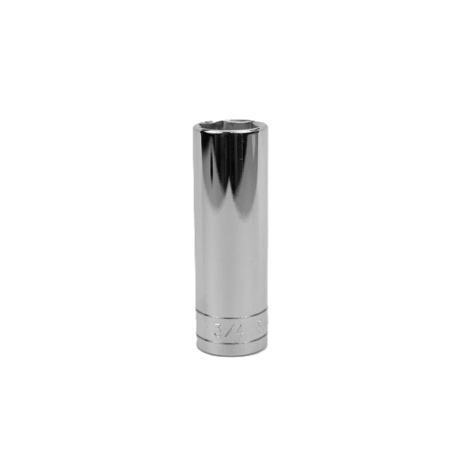 SK Tools - 3/4 in.- 1/2 in.- Drive 6 Point Fractional Deep Chrome Socket