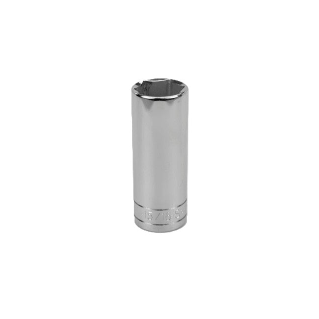 SK Tools - 15/16 in.- 1/2 in.- Drive 6 Point Fractional Deep Chrome Socket