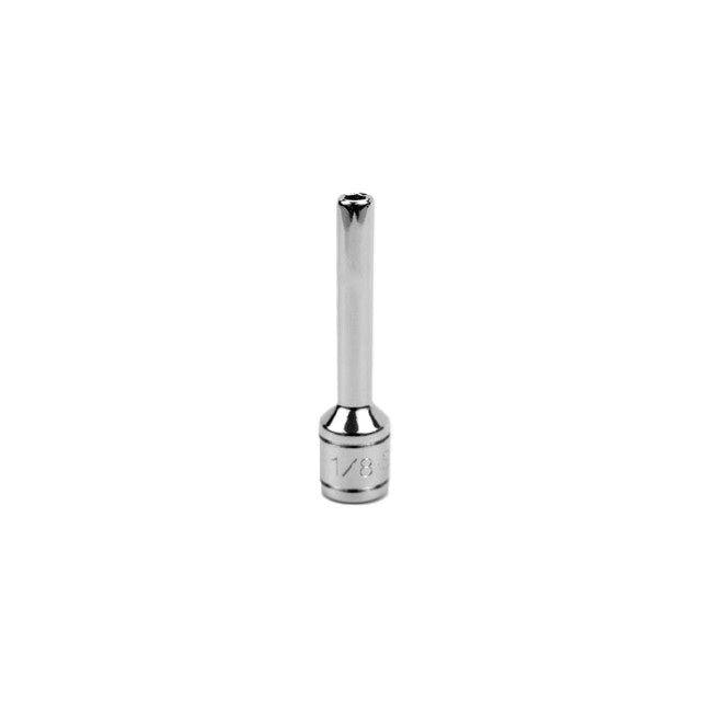 SK Tools - 1/8 in.- 1/4 in.- Drive 6 Point Fractional Deep Chrome Socket